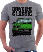 Drive The Classic Chevrolet Camaro 3 Gen Iroc-Z. T-shirt in Heather Grey Colour