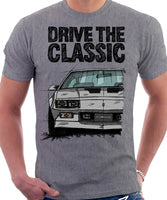 Drive The Classic Chevrolet Camaro 3 Gen Iroc-Z. T-shirt in Heather Grey Colour