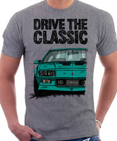 Drive The Classic Chevrolet Camaro 3 Gen Iroc-Z. T-shirt in Heather Grey Colour