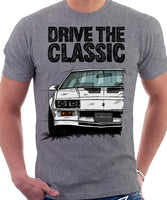 Drive The Classic Chevrolet Camaro 3 Gen Z28 Early Model. T-shirt in Heather Grey Colour