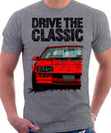 Drive The Classic Chevrolet Camaro 3 Gen Z28 Early Model. T-shirt in Heather Grey Colour