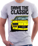 Drive The Classic Chevrolet Camaro 3 Gen Z28 Late Model. T-shirt in White Colour