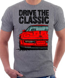 Drive The Classic Chevrolet Corvette C4 Early Model. T-shirt in Heather Grey Colour