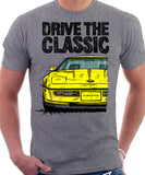 Drive The Classic Chevrolet Corvette C4 Early Model. T-shirt in Heather Grey Colour