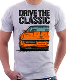 Drive The Classic Chevrolet Corvette C4 Early Model. T-shirt in White Colour