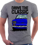 Drive The Classic Fiat 126 Early Model. T-shirt in Heather Grey Colour