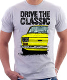 Drive The Classic Fiat 126 Early Model. T-shirt in White Colour