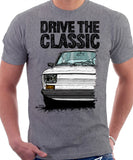 Drive The Classic Fiat 126 Late Model. T-shirt in Heather Grey Colour