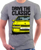 Drive The Classic Opel Calibra Early Model. T-shirt in Heather Grey Colour