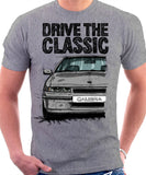 Drive The Classic Opel Calibra Early Model. T-shirt in Heather Grey Colour