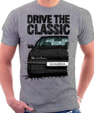 Drive The Classic Opel Calibra Early Model. T-shirt in Heather Grey Colour