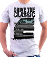 Drive The Classic Opel Calibra Early Model. T-shirt in White Colour