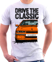 Drive The Classic Opel Calibra Early Model. T-shirt in White Colour