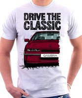 Drive The Classic Opel Calibra Early Model. T-shirt in White Colour