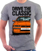 Drive The Classic Opel Calibra Late Model. T-shirt in Heather Grey Colour