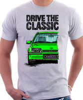 Drive The Classic Opel Kadett E GSI. T-shirt in White Colour