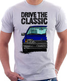 Drive The Classic Opel Kadett E Late Model. T-shirt in White Colour