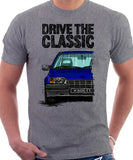 Drive The Classic Opel Kadett E Early Model. T-shirt in Heather Grey Colour