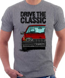 Drive The Classic Opel Kadett E Early Model. T-shirt in Heather Grey Colour