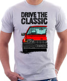 Drive The Classic Opel Kadett E Early Model. T-shirt in White Colour