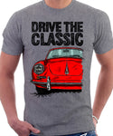 Drive The Classic Porsche 356 B. T-shirt in Heather Grey Colour