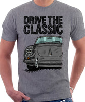 Drive The Classic Porsche 356 B. T-shirt in Heather Grey Colour