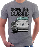 Drive The Classic Porsche 356 B. T-shirt in Heather Grey Colour