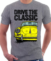 Drive The Classic Porsche 356 B. T-shirt in Heather Grey Colour