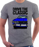 Drive The Classic Toyota Celica 1st Generation GT USDM Late Models. T-shirt in Heather Grey Colour