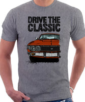 Drive The Classic Toyota Celica 1st Generation GT USDM Late Models. T-shirt in Heather Grey Colour