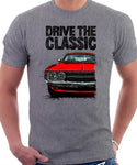 Drive The Classic Toyota Celica 1st Generation LT Early Models. T-shirt in Heather Grey Colour