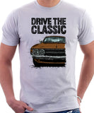 Drive The Classic Toyota Celica 1st Generation LT Early Models. T-shirt in White Colour