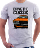 Drive The Classic Toyota Celica 1st Generation ST Early Models. T-shirt in White Colour