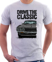 Drive The Classic Toyota Celica 1st Generation ST Late Models. T-shirt in White Colour