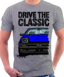 Drive The Classic Toyota AE86 Trueno Early Model. T-shirt in Heather Grey Colour