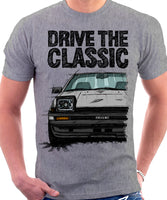 Drive The Classic Toyota AE86 Trueno Early Model. T-shirt in Heather Grey Colour