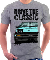 Drive The Classic Toyota AE86 Trueno Early Model. T-shirt in Heather Grey Colour