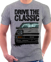 Drive The Classic Toyota AE86 Trueno Late Model. T-shirt in Heather Grey Colour