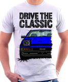 Drive The Classic Toyota AE86 Trueno Late Model. T-shirt in White Colour