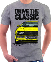 Drive The Classic VW Corrado. T-shirt in Heather Grey Colour