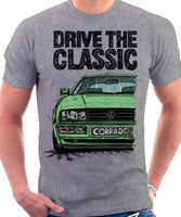 Drive The Classic VW Corrado. T-shirt in Heather Grey Colour