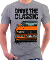 Drive The Classic VW Corrado. T-shirt in Heather Grey Colour