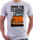 Drive The Classic Fiat 500 L Straight Bumper. T-shirt in White Colour