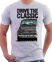 Drive The Classic Fiat 500 L. T-shirt in White Colour