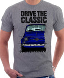 Drive The Classic Fiat 500 Nuova And D. T-shirt in Heather Grey Colour