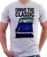 Drive The Classic Fiat 500 Nuova And D. T-shirt in White Colour