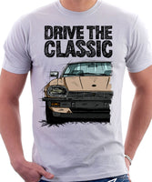 Drive The Classic Jaguar XJ-S Early Model. T-shirt in White Colour