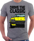 Drive The Classic Jaguar XJ-S Early Model Round Headlights. T-shirt in Heather Grey Colour