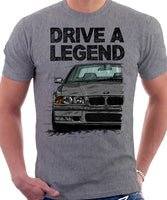 Drive A Legend BMW E36 M3. T-shirt in Heather Grey Colour