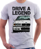 Drive A Legend BMW E36 M3. T-shirt in White Colour